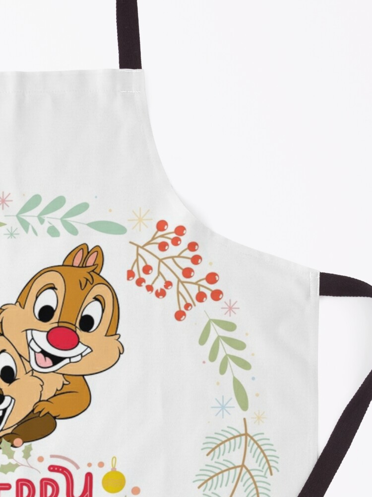Disover Chip and Dale Funny Christmas Kitchen Apron