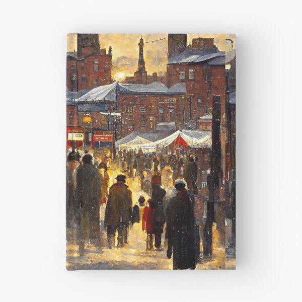Item preview, CHRISTMAS MARKET IN A NORTHERN ENGLISH TOWN  Midjourney AI Artwork designed and sold by davidjulie.