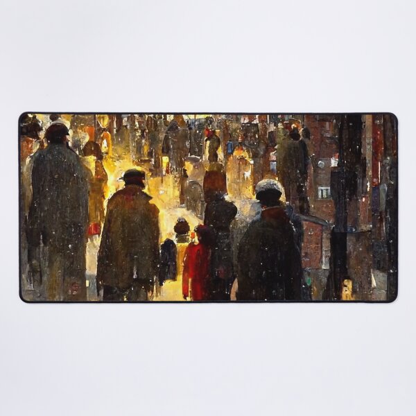 Item preview, CHRISTMAS MARKET IN A NORTHERN ENGLISH TOWN  Midjourney AI Artwork designed and sold by davidjulie.