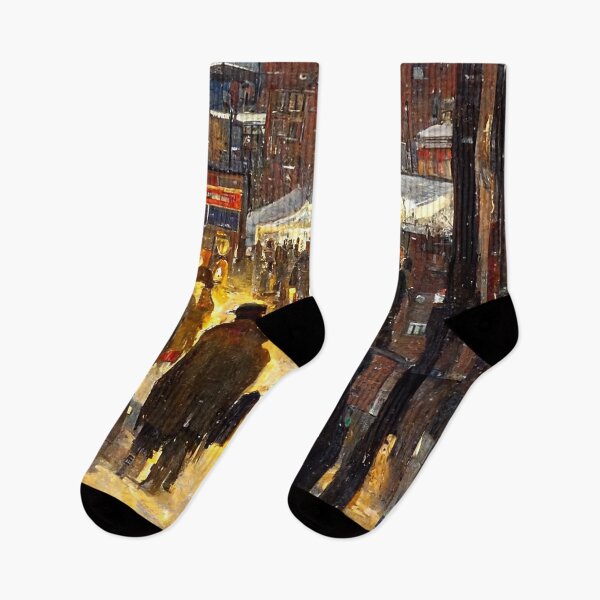 Item preview, CHRISTMAS MARKET IN A NORTHERN ENGLISH TOWN  Midjourney AI Artwork designed and sold by davidjulie.