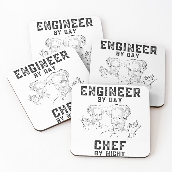 Item preview, Engineer by day Chef by night : for engineer who loves cooking : gifts : Double Chef Art designed and sold by MokonoKokoro.