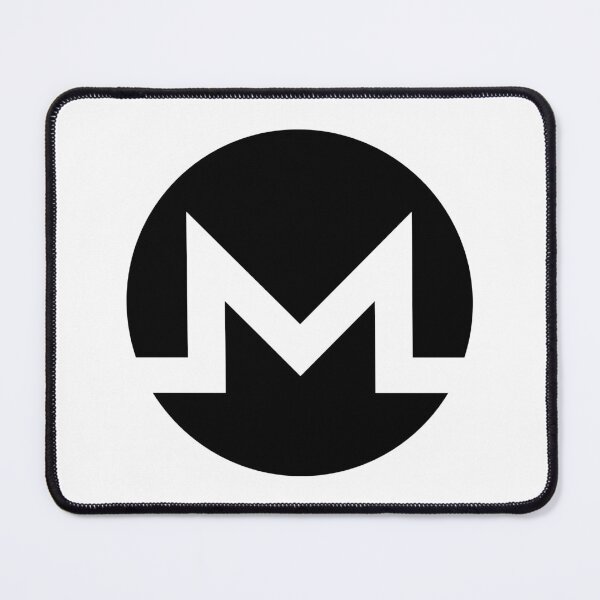 Item preview, Monero XMR Crypto Altcoin - Clean Black-White Logo Variant #1 designed and sold by CryptoMoods.