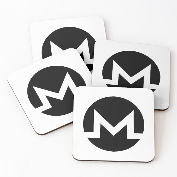 Item preview, Monero XMR Crypto Altcoin - Clean Black-White Logo Variant #1 designed and sold by CryptoMoods.