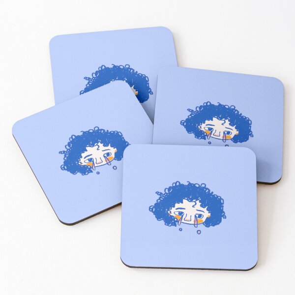Item preview, Curly haired girl illustration  designed and sold by soundsnsketches.