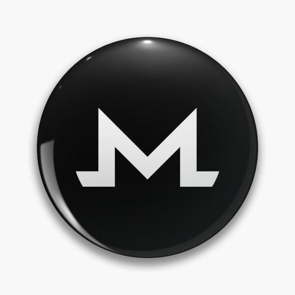 Item preview, Monero XMR Crypto Altcoin - Clean Black-White Logo Variant #2 designed and sold by CryptoMoods.