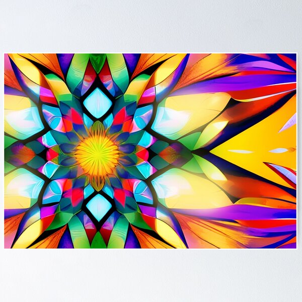 Item preview, Stained Glass Fractal Flower designed and sold by Aaron Ochs.