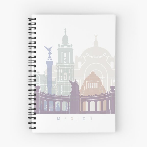 Item preview, MEXICO SKYLINE POSTER PASTEL designed and sold by paulrommer.