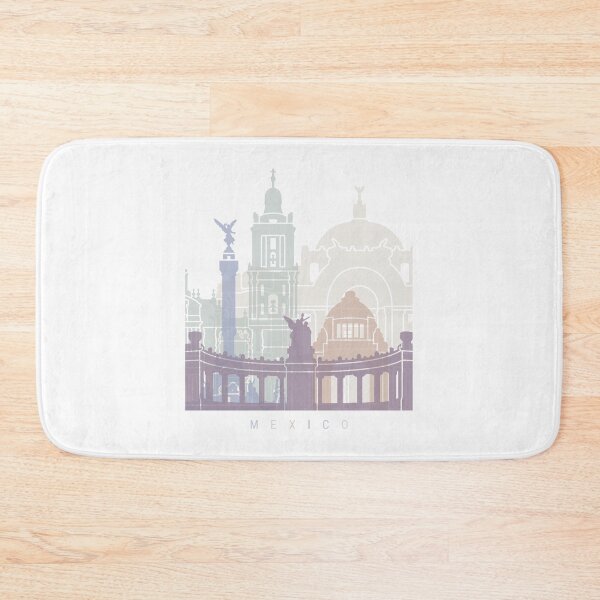 Item preview, MEXICO SKYLINE POSTER PASTEL designed and sold by paulrommer.