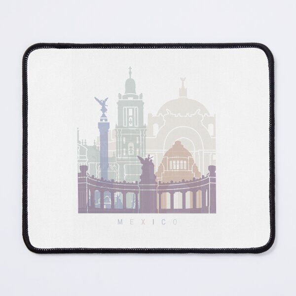 Item preview, MEXICO SKYLINE POSTER PASTEL designed and sold by paulrommer.