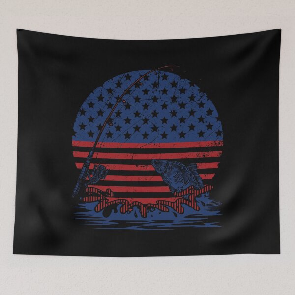 Item preview, Fly Fisherman American Flag designed and sold by Toranai.
