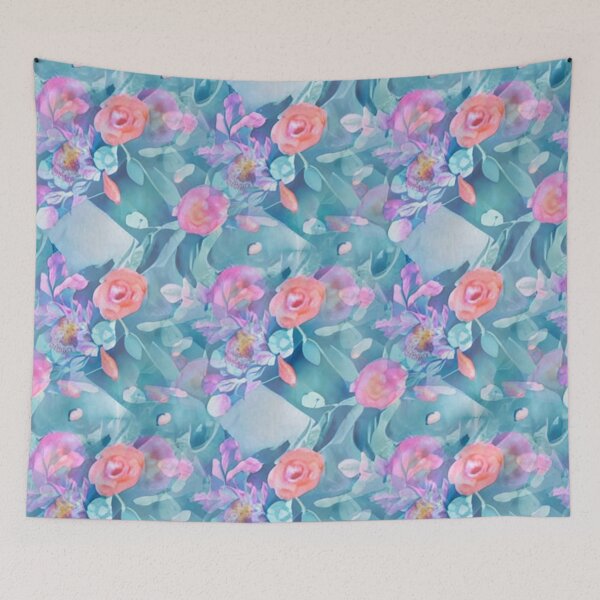 Item preview, Pastel floral abstract pattern designed and sold by Mirarima.