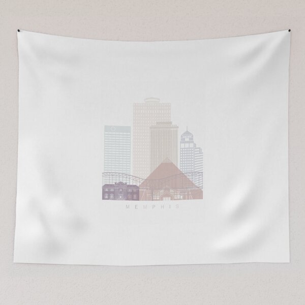 Item preview, Memphis skyline poster designed and sold by paulrommer.