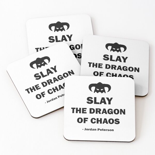 Item preview, Slay the Dragon of Chaos Jordan Peterson designed and sold by Lowgik.