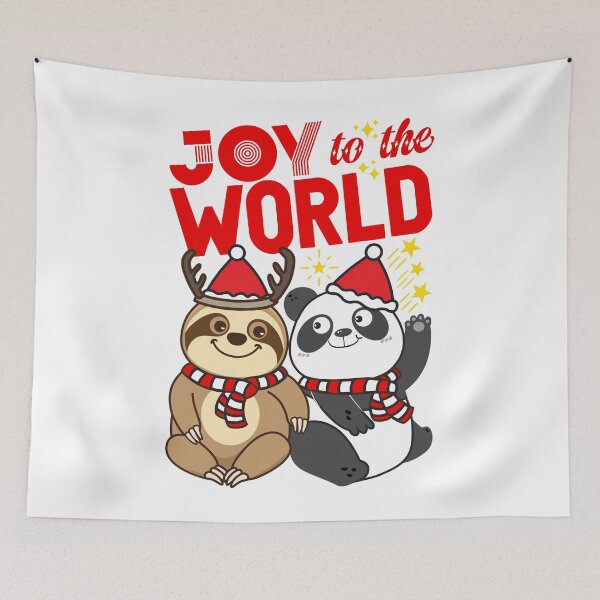 Item preview, Sloth Panda - Joy to the World designed and sold by plushism.