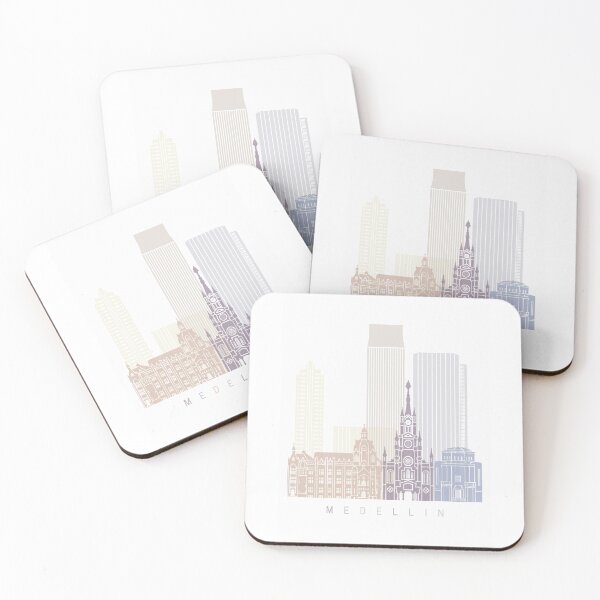 Item preview, Medellin skyline poster designed and sold by paulrommer.
