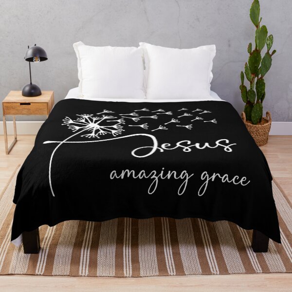 Item preview, Jesus, amazing grace has a chic dandelion graphic design designed and sold by simplydesignart.