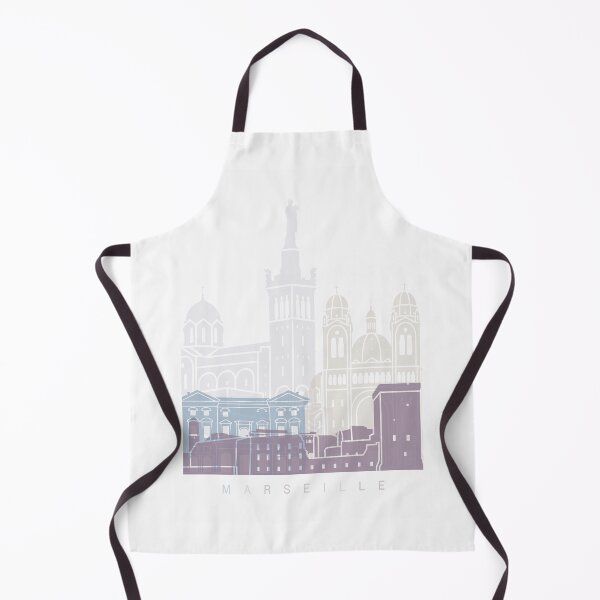 Item preview, Marseille skyline poster designed and sold by paulrommer.