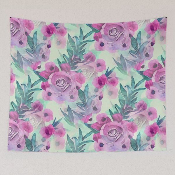 Item preview, Pastel floral abstract pattern designed and sold by Mirarima.