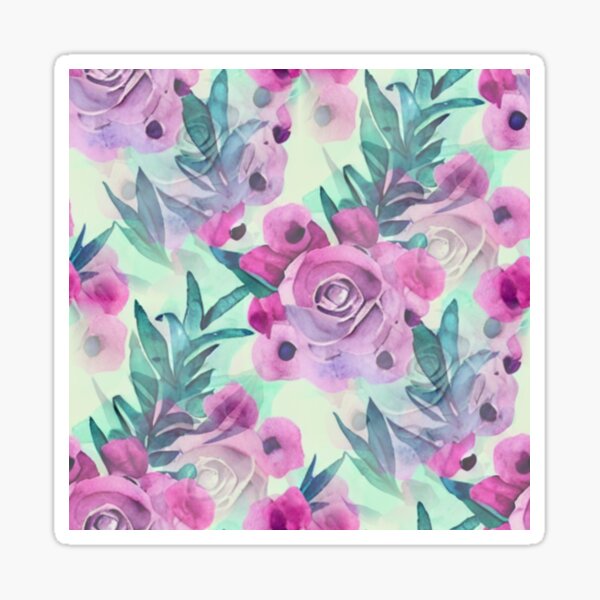 Item preview, Pastel floral abstract pattern designed and sold by Mirarima.
