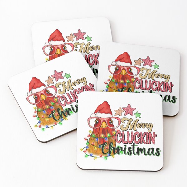 Item preview, Merry Cluckmas Funny Chicken Christmas Pun , Merry Cluckin Christmas  designed and sold by sweary12.
