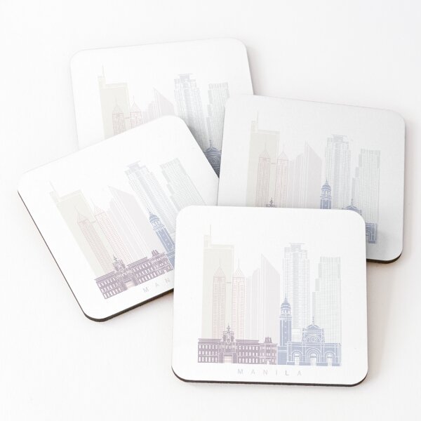 Item preview, MANILA SKYLINE POSTER PASTEL designed and sold by paulrommer.