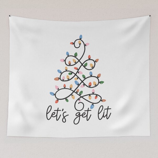 Item preview, Let's Get Lit Christmas tree lights designed and sold by SpiritedArtwork.