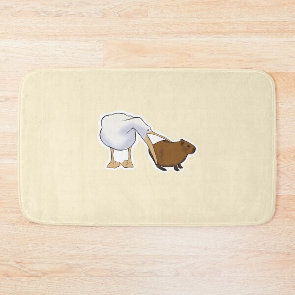 Item preview, Pelican trying to eat a Capybara designed and sold by RhaioonArt.