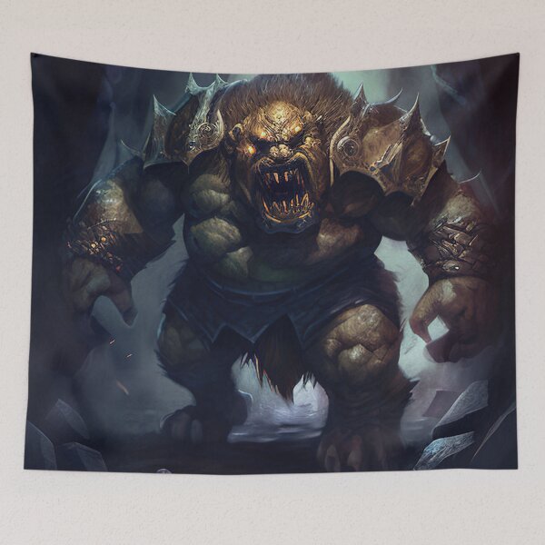 Item preview, Enormous powerful troll rampage battlecry designed and sold by RK - Shop.