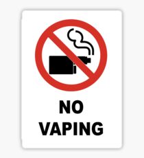Keine Vaping Sticker