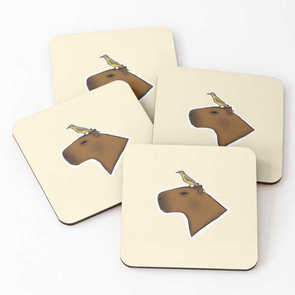Item preview, Capybara & Bird designed and sold by RhaioonArt.