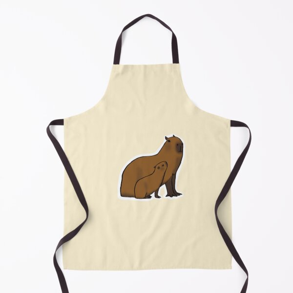 Aperçu de l'œuvre Maman & Bébé Capybara créée et vendue par RhaioonArt.