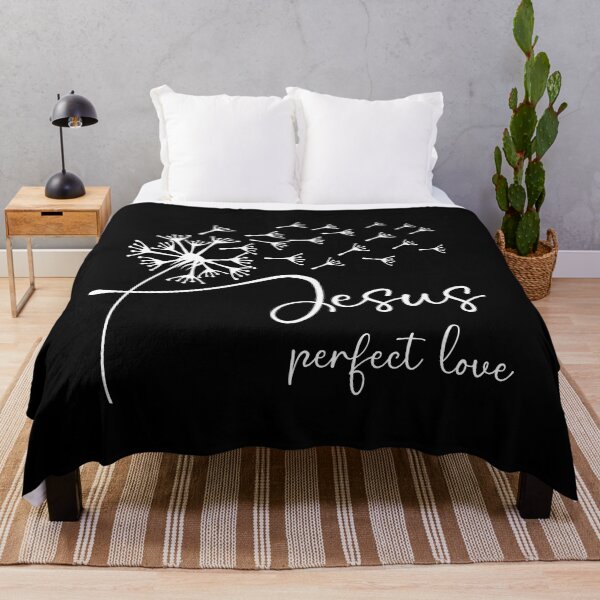 Item preview, Jesus, perfect love has a chic dandelion graphic design designed and sold by simplydesignart.