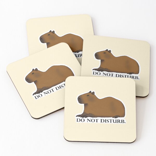 Aperçu de l'œuvre Do Not Disturb. - Capybara (ne pas déranger.) créée et vendue par RhaioonArt.