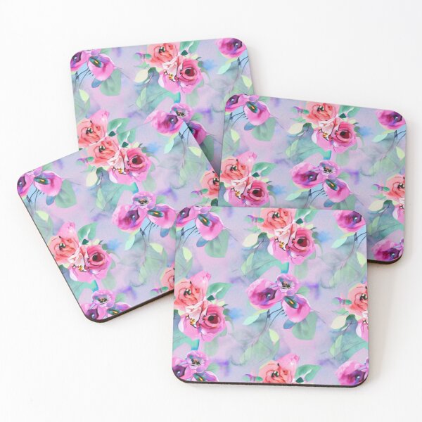 Item preview, Patrón abstracto floral pastel designed and sold by Mirarima.