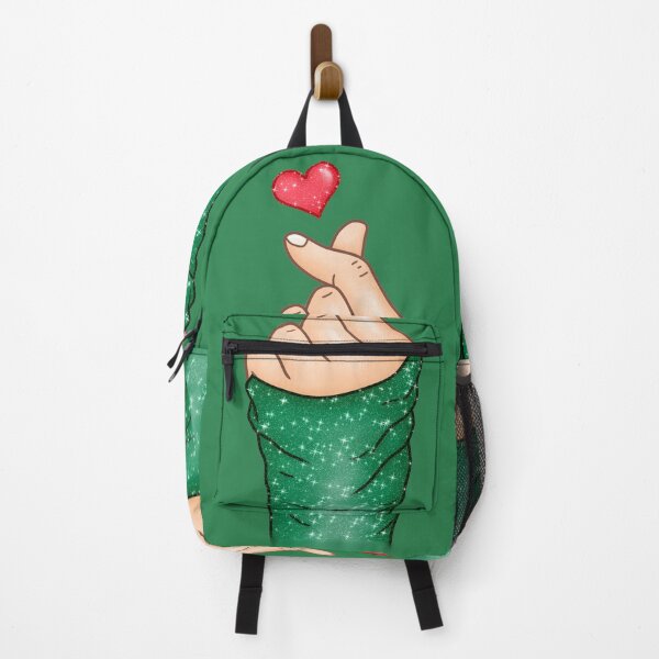 Item preview, Kpop Hand Finger Heart Love Emerald Green designed and sold by Jolly-Yosei.