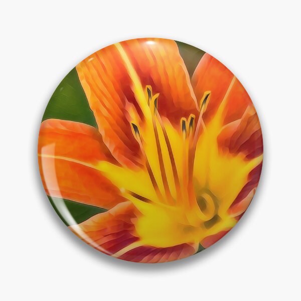 Item preview, Tiger Lilly, Floral Impression with Bright Rich Hues  designed and sold by Lawrence White.