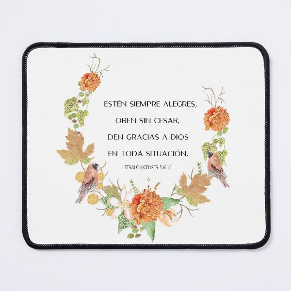 Item preview, 1 Tesalonicenses 5:16-18, Spanish Bible Verse designed and sold by latiendadearyam.