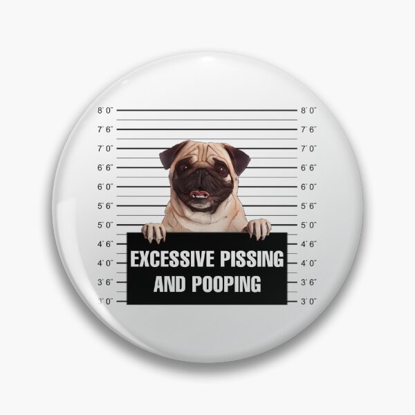 Item preview, Pug dog funny mugshot  designed and sold by SidTastic .