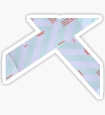 off white tape Sticker