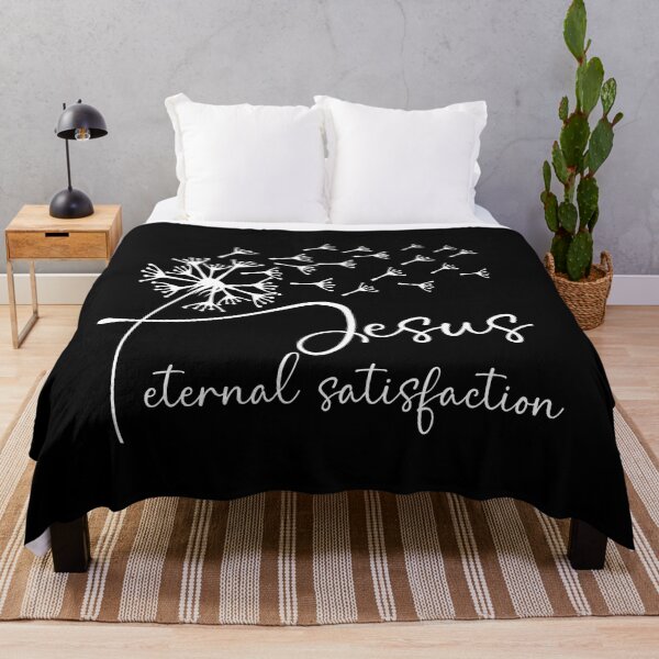 Item preview, Jesus, eternal satisfaction has a chic dandelion graphic design designed and sold by simplydesignart.