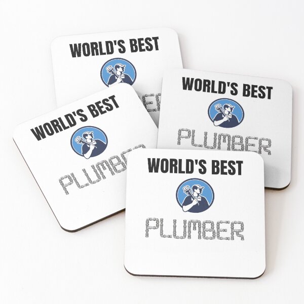 Item preview, World's best plumber metallic pipe letters designed and sold by R2Dsign.