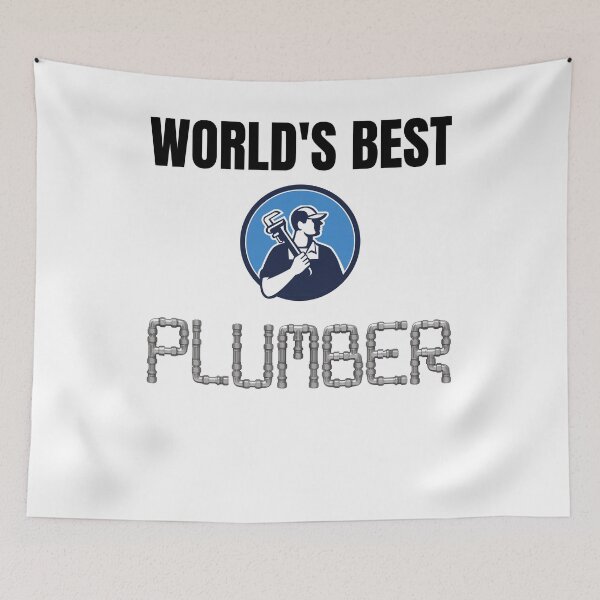 Item preview, World's best plumber metallic pipe letters designed and sold by R2Dsign.