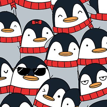 Artwork thumbnail, Merry Christmas Penguins! by cartoonbeing