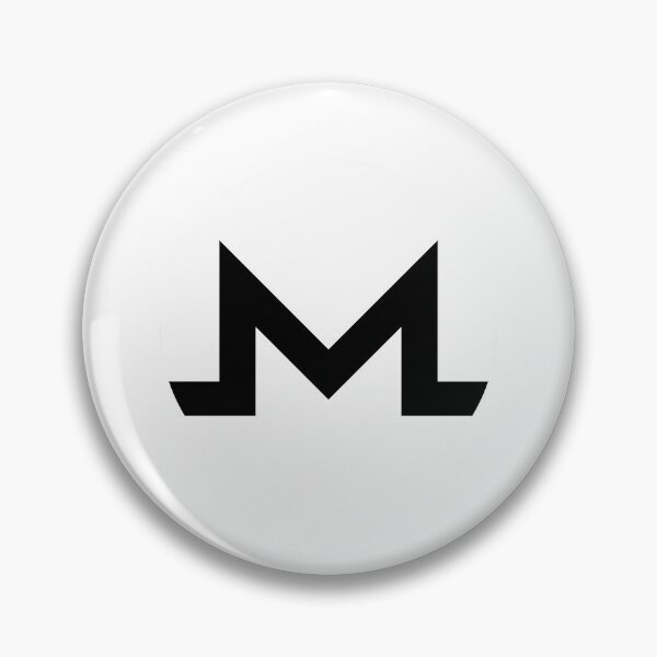 Item preview, Monero XMR Crypto Altcoin - Clean White-Black Logo Variant #2 designed and sold by CryptoMoods.