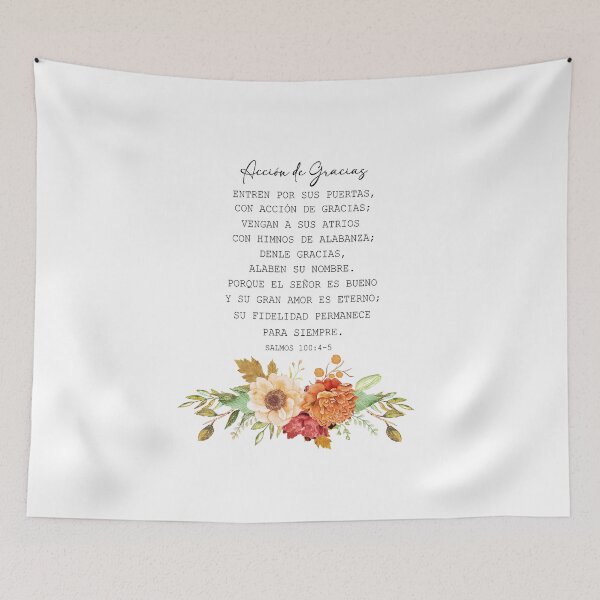 Item preview, Salmos 100:4-5, Spanish Bible Verse designed and sold by latiendadearyam.