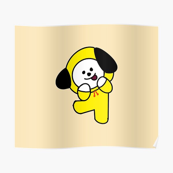 "Jimin - BT21 character (chimmy)" Poster for Sale by blissfulbrushes ...