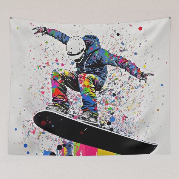 Item preview, SNOWBOARD WINTER  Midjourney AI Artwork designed and sold by davidjulie.