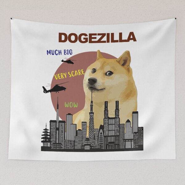 Item preview, Dogezilla-Funny Doge Meme Giant Shiba Inu designed and sold by broom55.