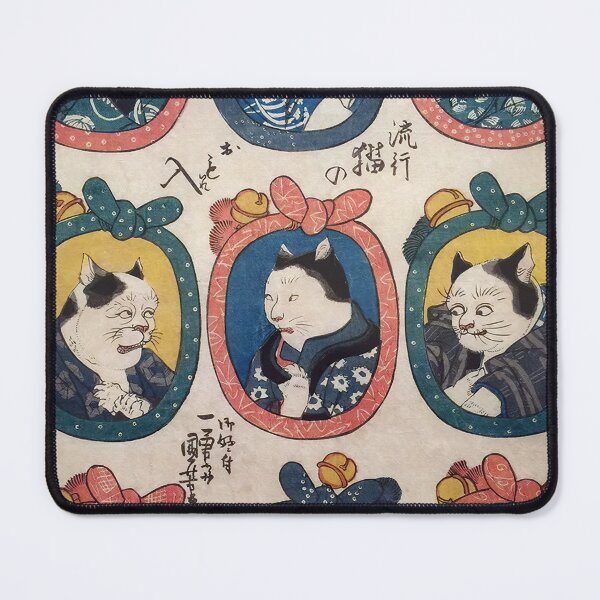Item preview, Fashionable Cats Performing Mime - Utagawa Kuniyoshi 歌川 国芳 designed and sold by Onodera.