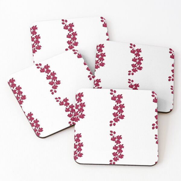 Item preview, Red fowers white background designed and sold by Tervezek.